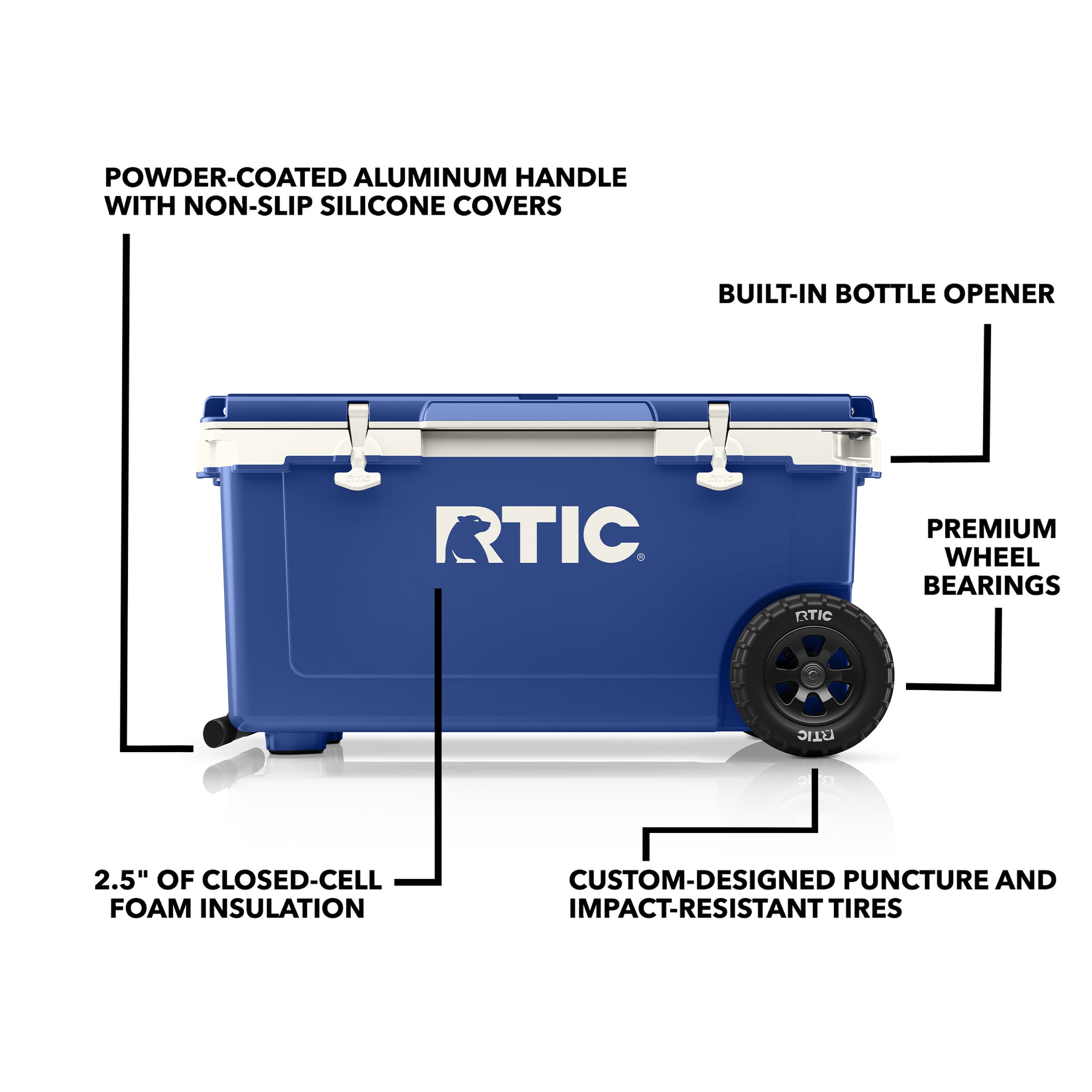 72 QT Ultra-Light Wheeled Cooler